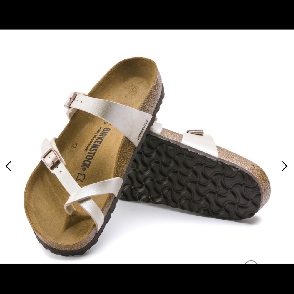 Birkenstock Mayari Pearl White Size 6.5